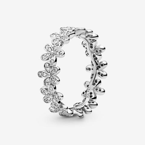 Pandora Anillo Margaritas Deslumbrantes Con Circonitas Cúbicas En Plata De Ley