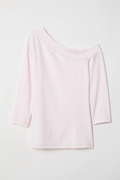 H & M - One-shoulder Top - Pink