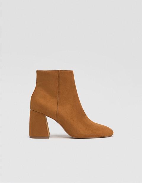 Bottines Talon Marron Moutarde