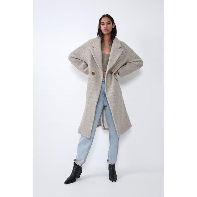 Abrigo Oversize Con Lana from Zara on 21 Buttons