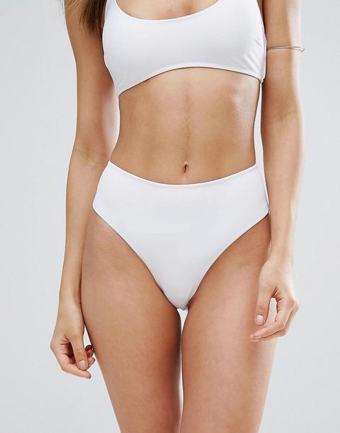 Missguided - Mix & Match - Slip Bikini Sgambati - Bianco