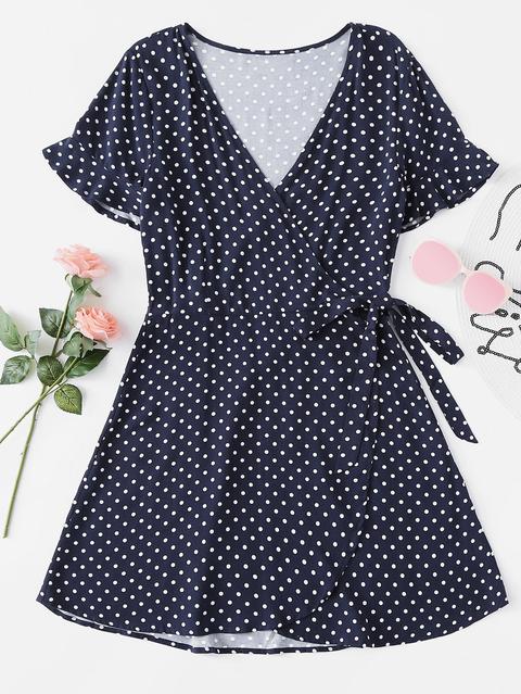 Tie Wrap Tie Dress