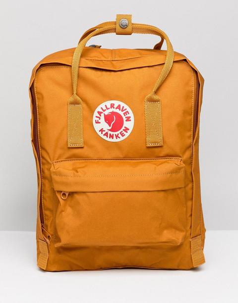 Mochila Clásica En Amarillo Kanken De Fjallraven