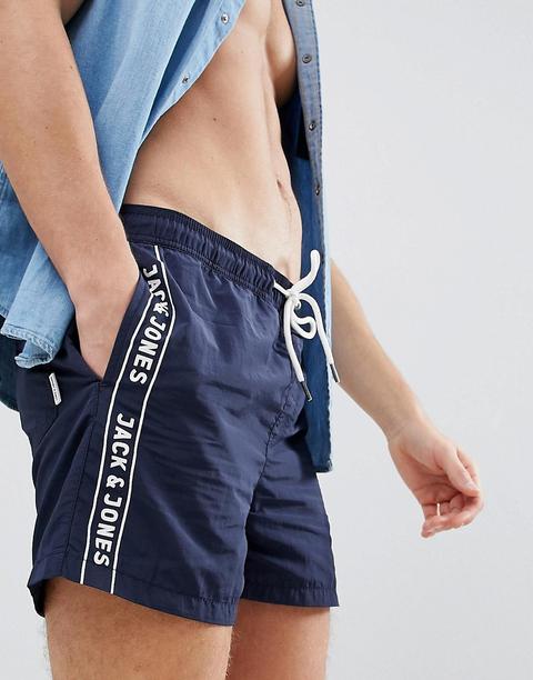 Jack & Jones - Pantaloncini Da Bagno Con Logo - Navy