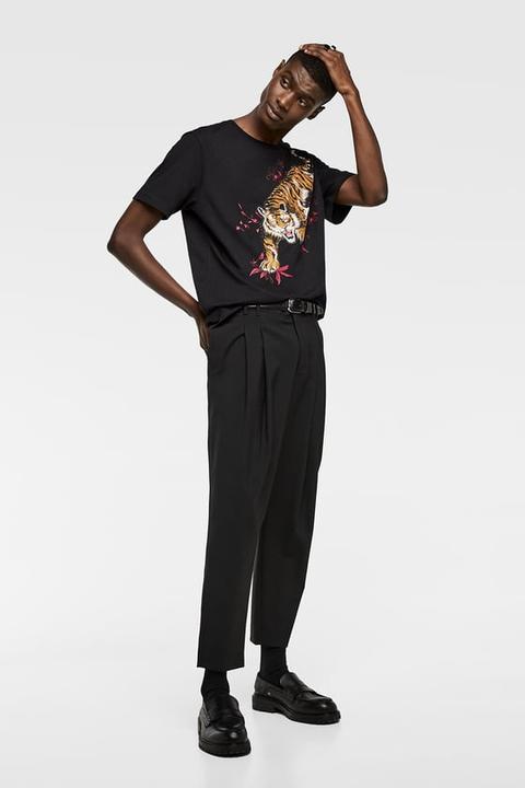 Tiger Printed T-shirt from Zara on 21 