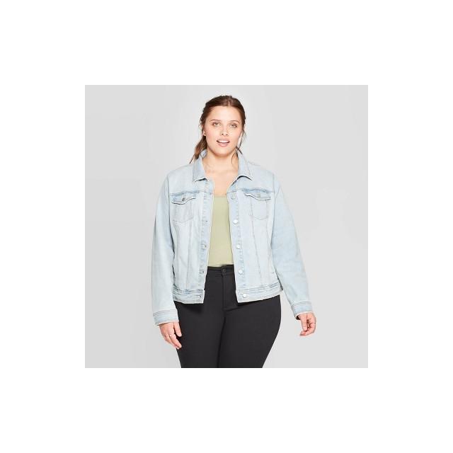 target plus size denim jacket