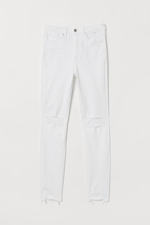 Embrace High Ankle Jeans - Blanc