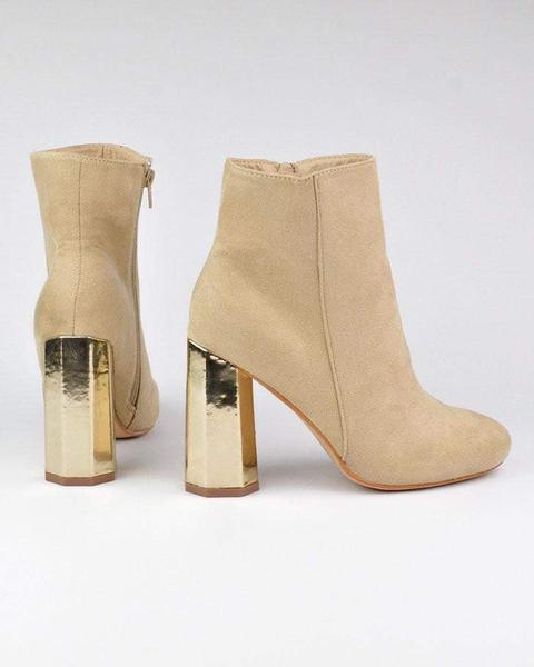 Joanne - Nude Ankle Boots