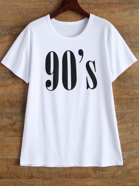 Jewel Neck 90's T-shirt