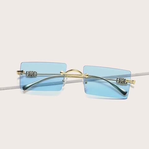 Square Rimless Sunglasses