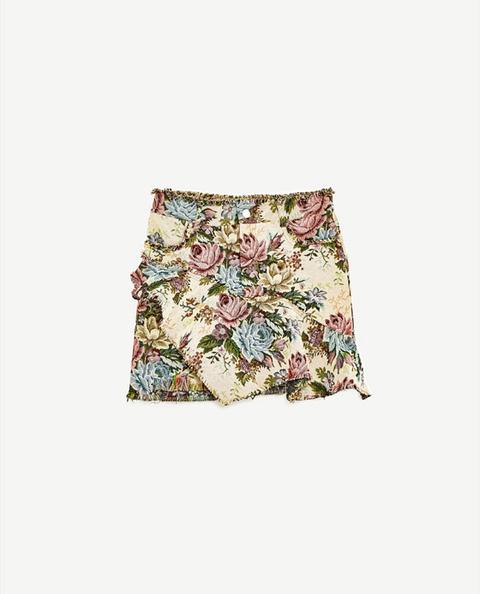 Falda Mini Volante