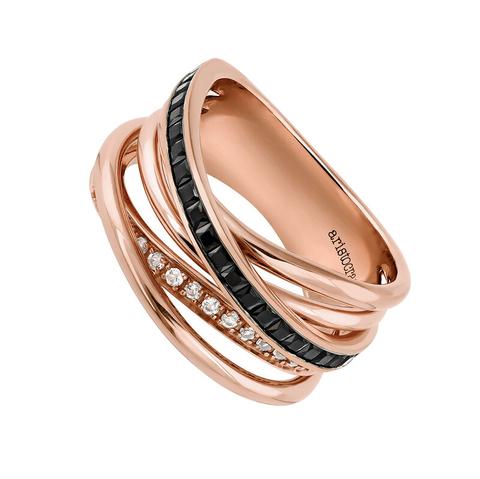 Anillo Multibrazo Mediano Plata Recubierta Oro Rosa