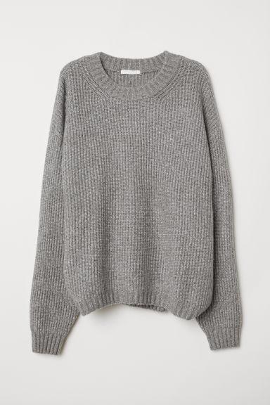 H & M - Pullover In Maglia - Grigio