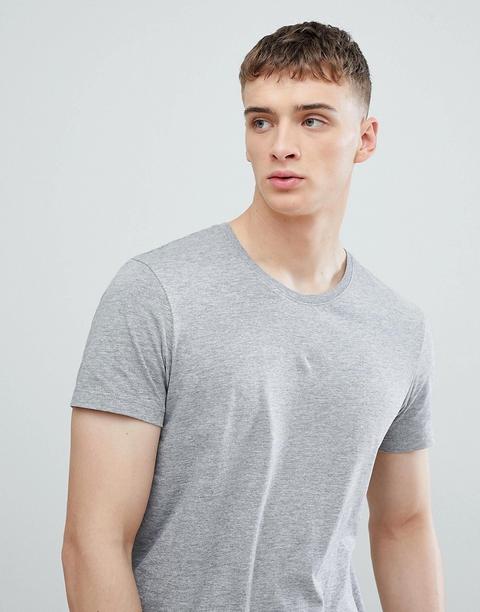 Esprit - T-shirt Girocollo Lunga Grigia - Grigio