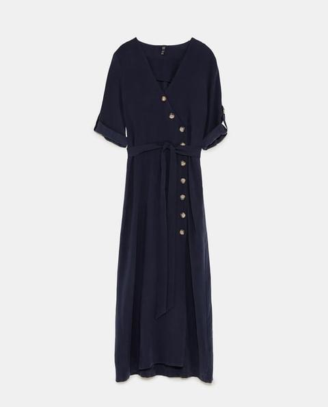 Vestito Midi Bottoni