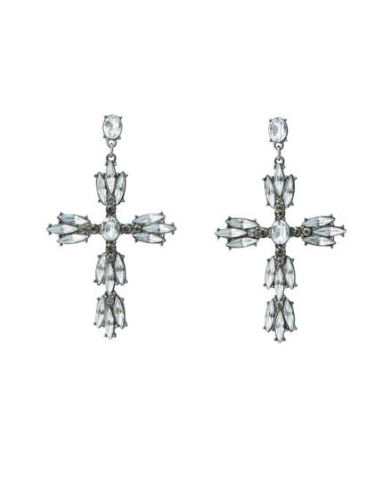 Pendientes Cruces Brillantes