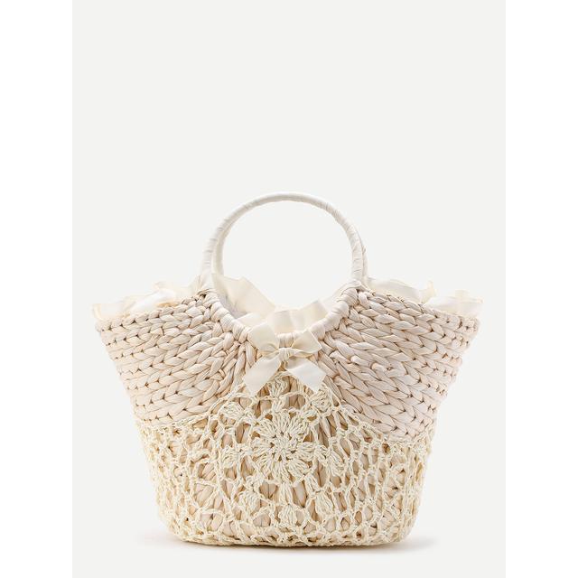 Borsa In Paglia Stile Di Spiaggia from SheIn on 21 Buttons
