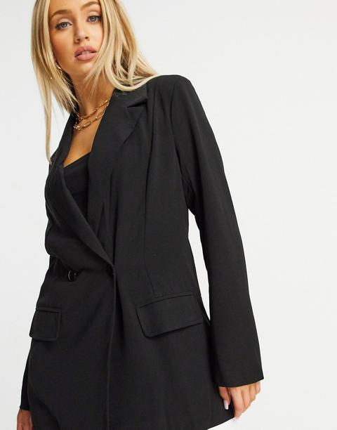 Missguided - Blazer Oversize - Noir