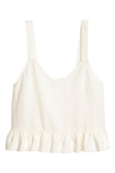 H & M - Top De Lyocell - Blanco