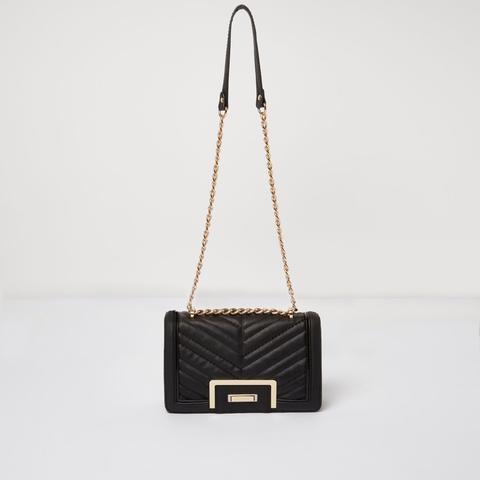 Black Quilted Chain Bag