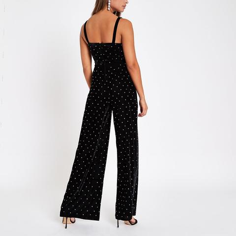 river island spotty jumpsuit