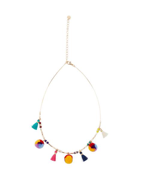Collar Con Pompones