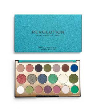 Revolution - *precious Stone* - Paleta De Sombras - Emerald