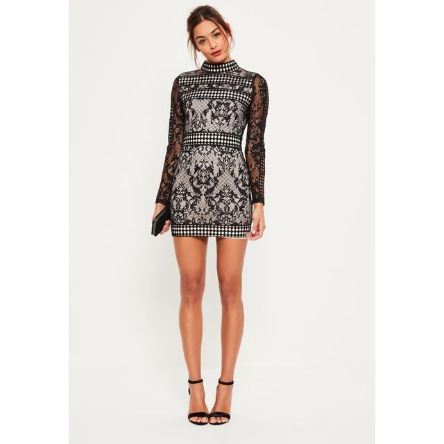 missguided lace bodycon dress