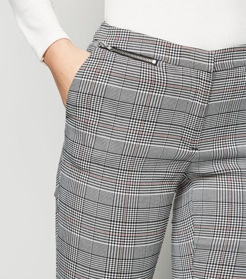 Branded  Grey  Blue Check Skinny Trousers  SuitDirectcouk