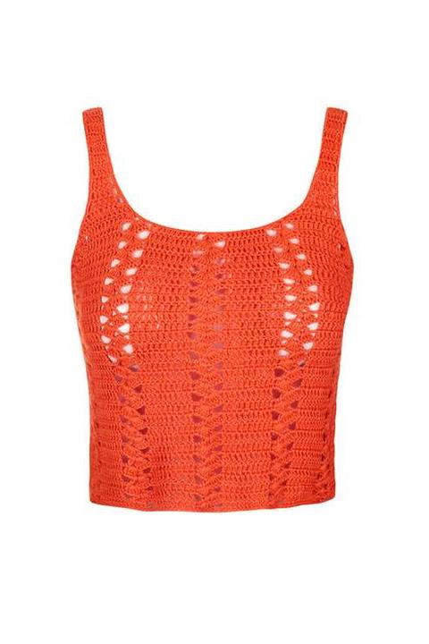 **crochet Crop By Glamorous