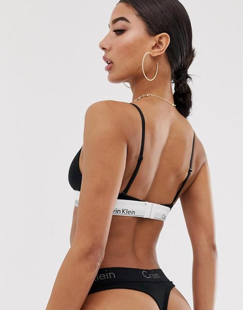 Calvin Klein modern cotton unlined triangle bra, ASOS