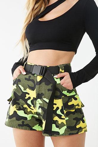 forever 21 camo shorts