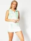 Green Tie Dye Polo Dress