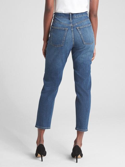 gap high rise mom jean