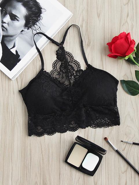 Scalloped Hem Lace Bralet