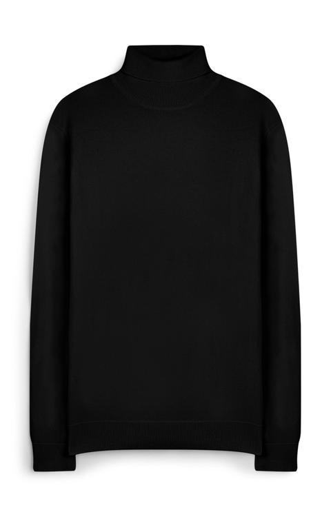 Black Polo Neck Jumper