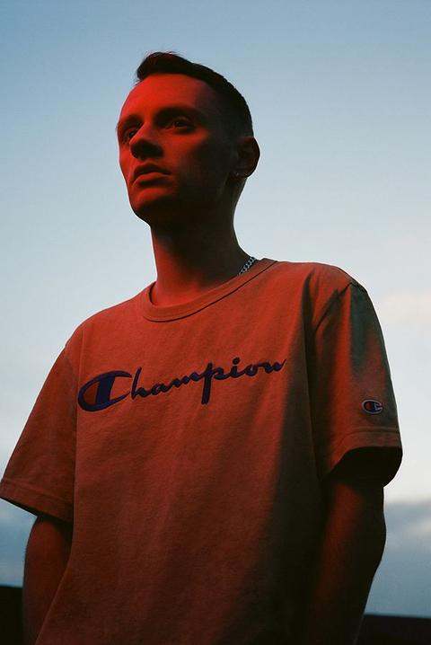 Champion X Uo Brown Script Reverse Weave T-shirt