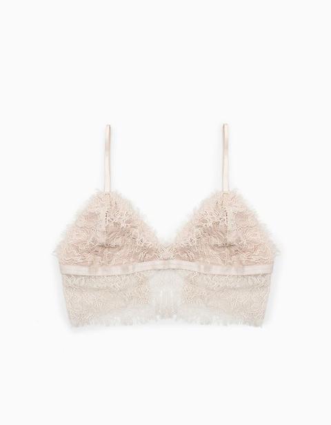 Bralette Encaje Desflecado