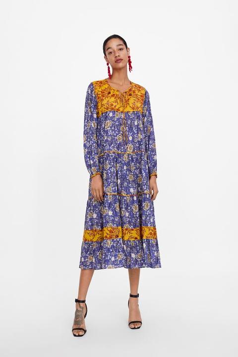 Combined Printed Dress from Zara on 21 