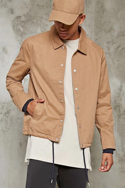 Cotton Button-front Jacket