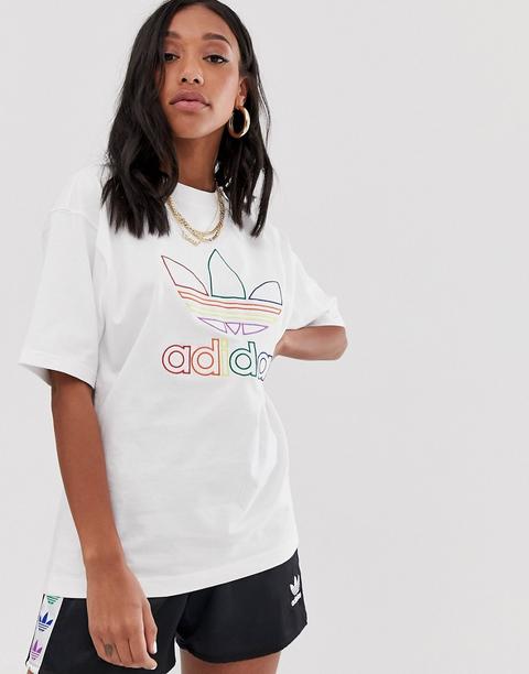 Camiseta Con Logo Pride De Adidas Originals-multicolor