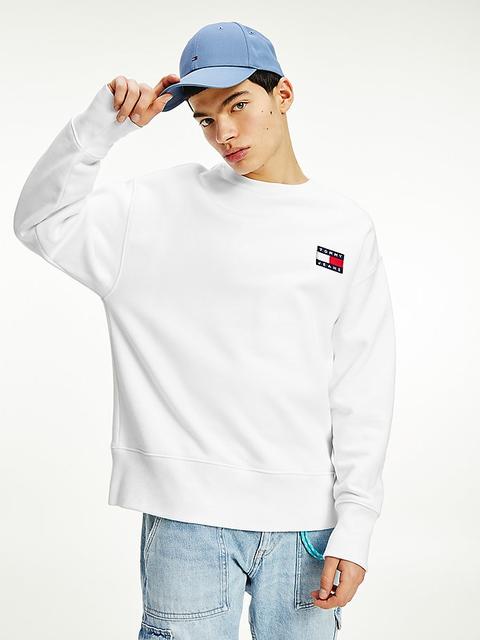 tommy badge relaxed fit sweatshirt