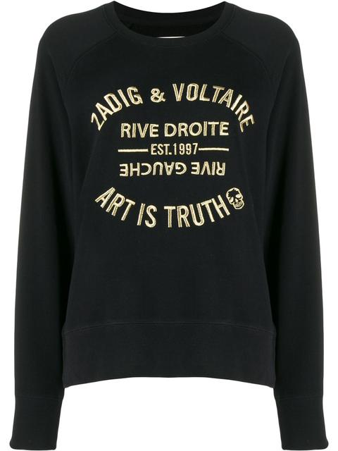 Zadig&voltaire Sudadera Art Is Truth Con Bordado - Negro