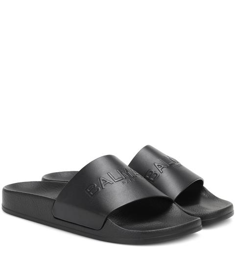 Leather Slides