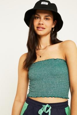 Uo Shimmer Smocked Bandeau Tube Top - Womens S