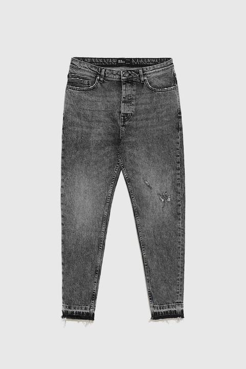 Jeans A Carota Slavati