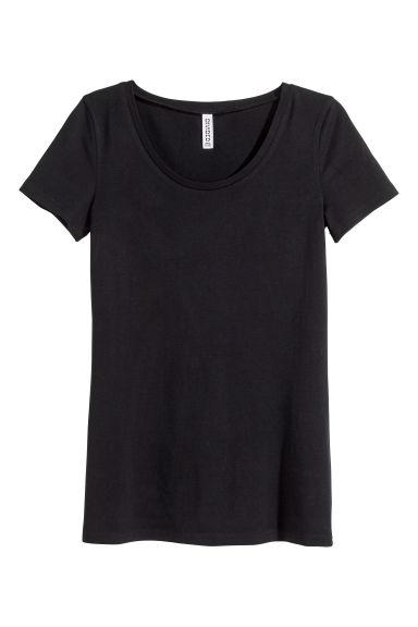 H & M - T-shirt In Jersey - Nero