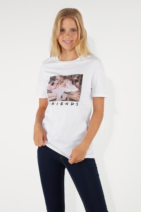 T-shirt Girocollo Con Stampa