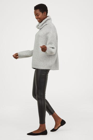 Faux Leather Leggings from H\u0026M on 21 