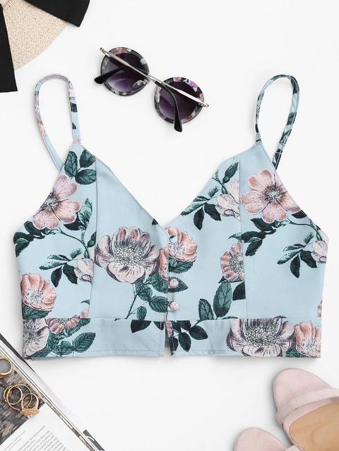 Giardino Stampa Bralet Crop Top